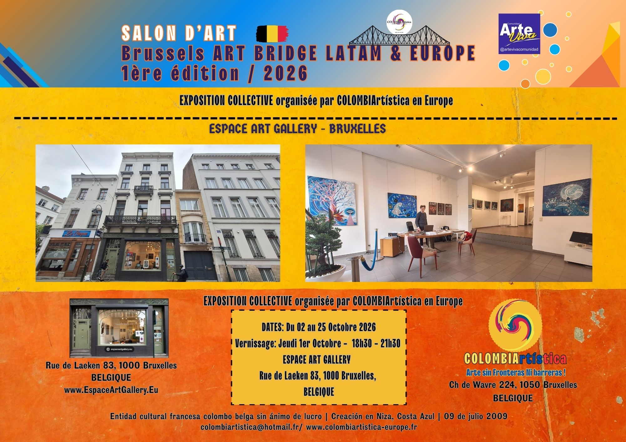 Espace art gallery - Arte viva comunidad - Bruxelles
